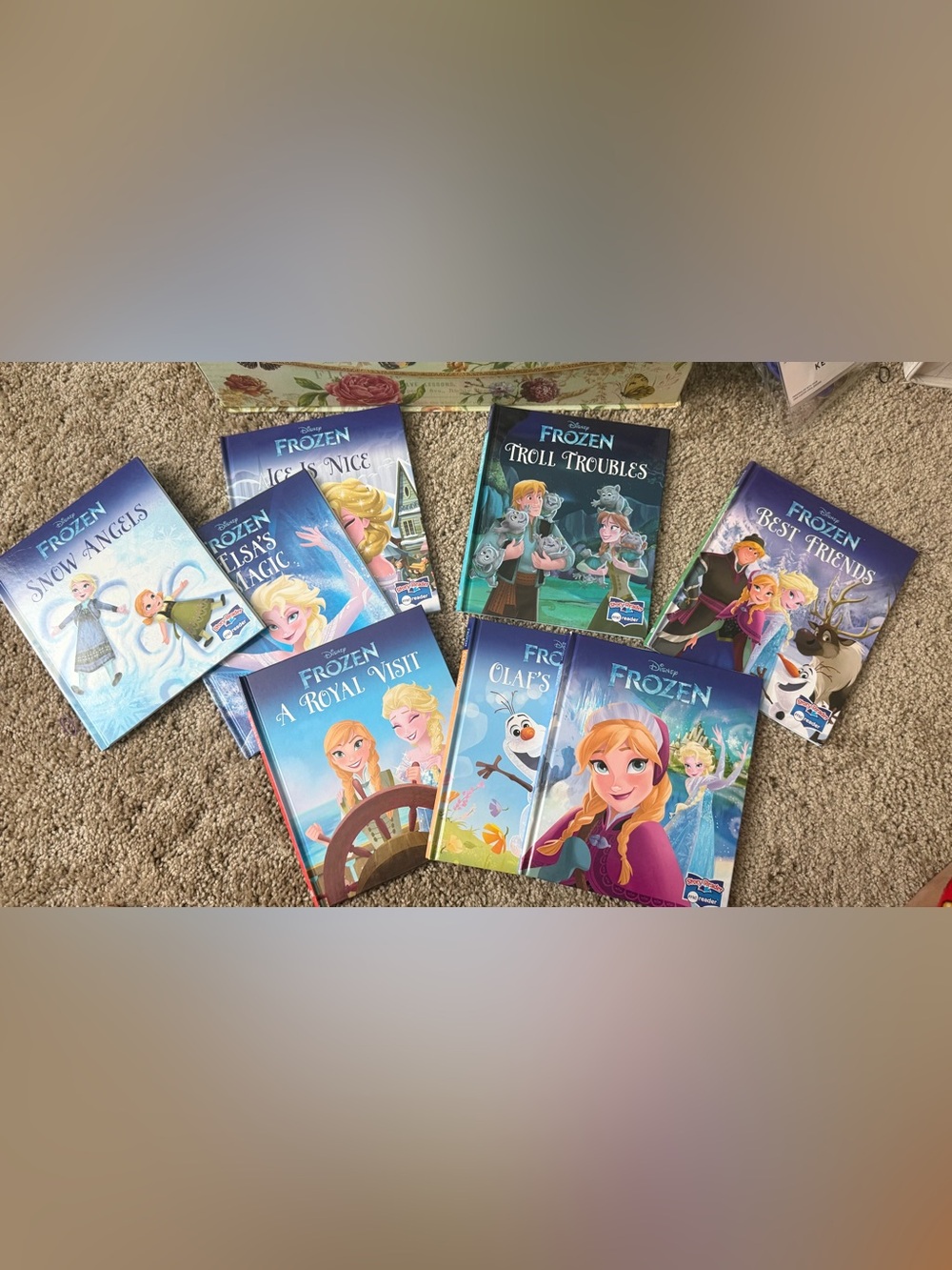 Disney Frozen Kids Storybook Set - Blue Covers